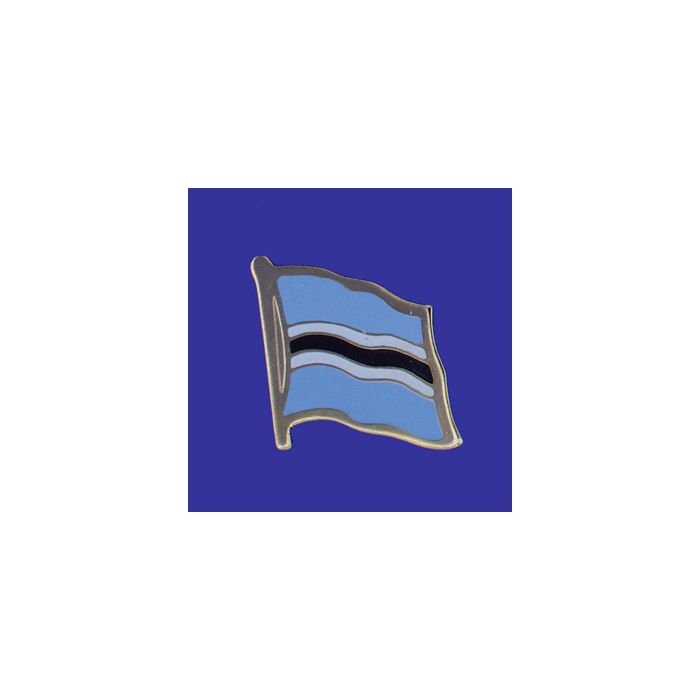 Botswana Lapel Pin (Single Waving Flag)