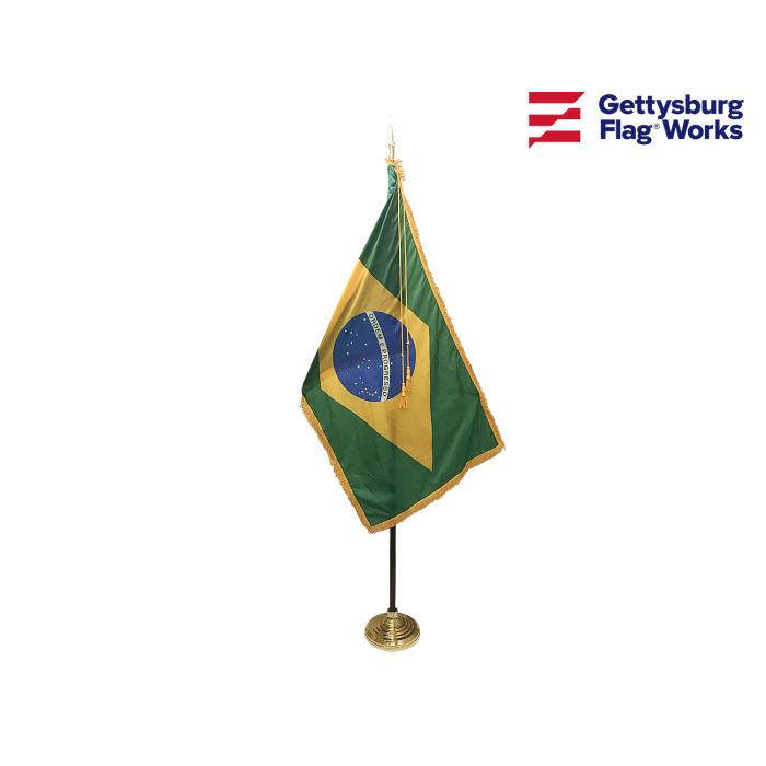 Brazil Indoor Flag Set