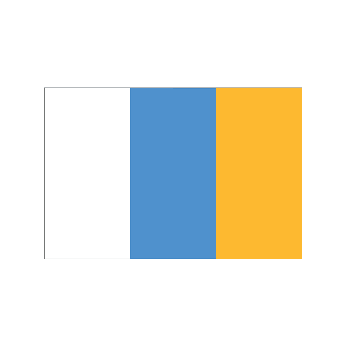 Canary Islands Stick Flag