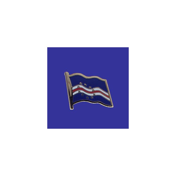 Cape Verde  Lapel Pin (Single Waving Flag)