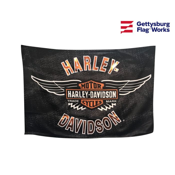 3x5' Classic Harley Davidson Bar and Shield Flag