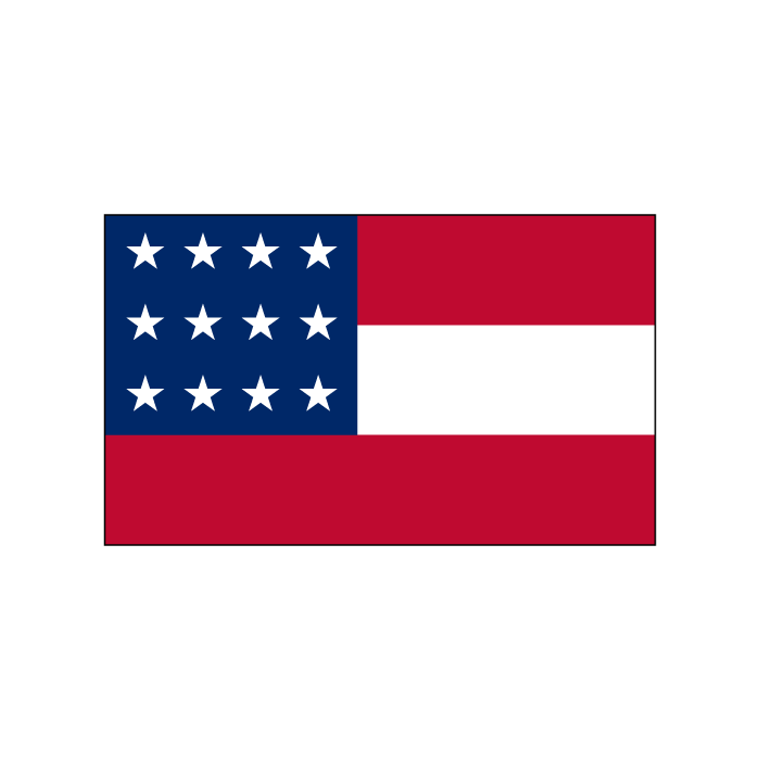 Confederate Ensign Flag - 3x5'