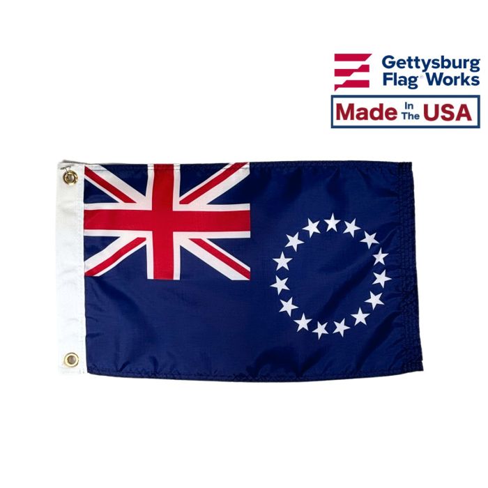Cook Islands Flag Made in the USA by Gettysburg Flag Works