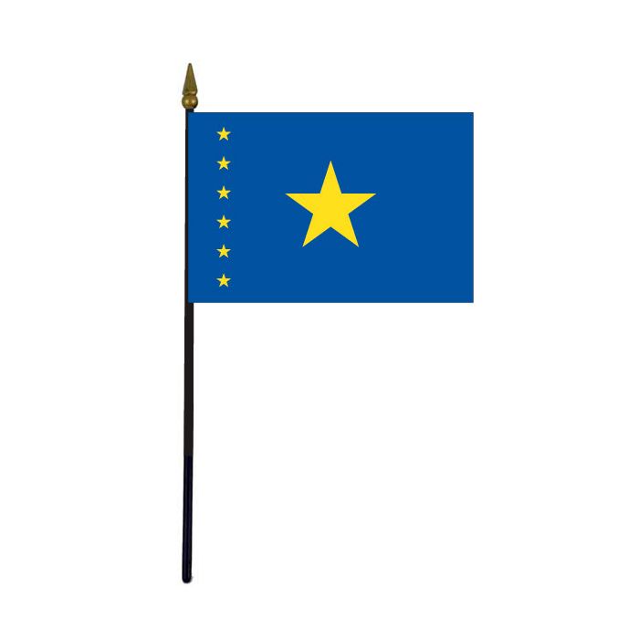 Congo Democratic Republic Stick Flag (Historical) - 4x6"