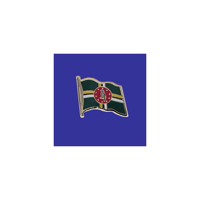 Dominica Lapel Pin (Single Waving Flag)