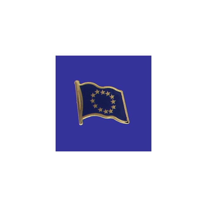 Europe Lapel Pin (Single Waving Flag)