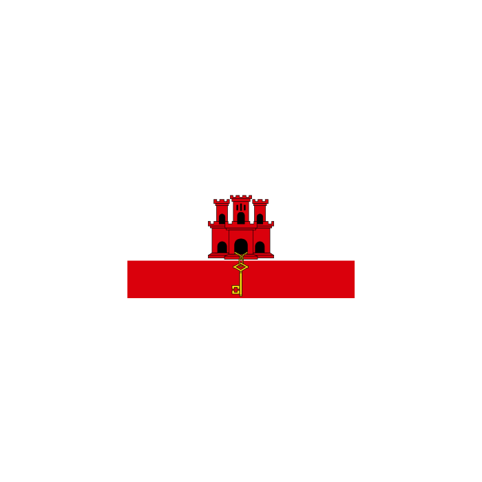Gibraltar Stick Flag
