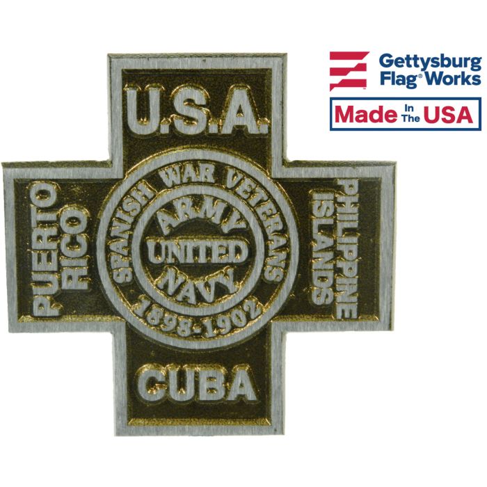 Spanish American War Aluminum Grave Marker
