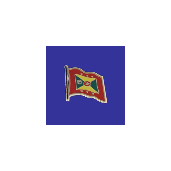 Grenada Lapel Pin (Single Waving Flag)