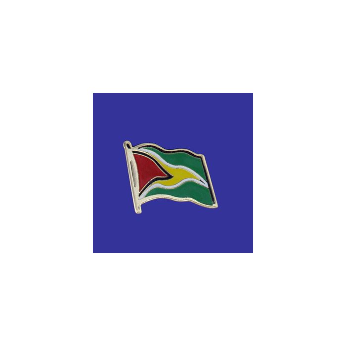 Guyana Lapel Pin (Single Waving Flag)