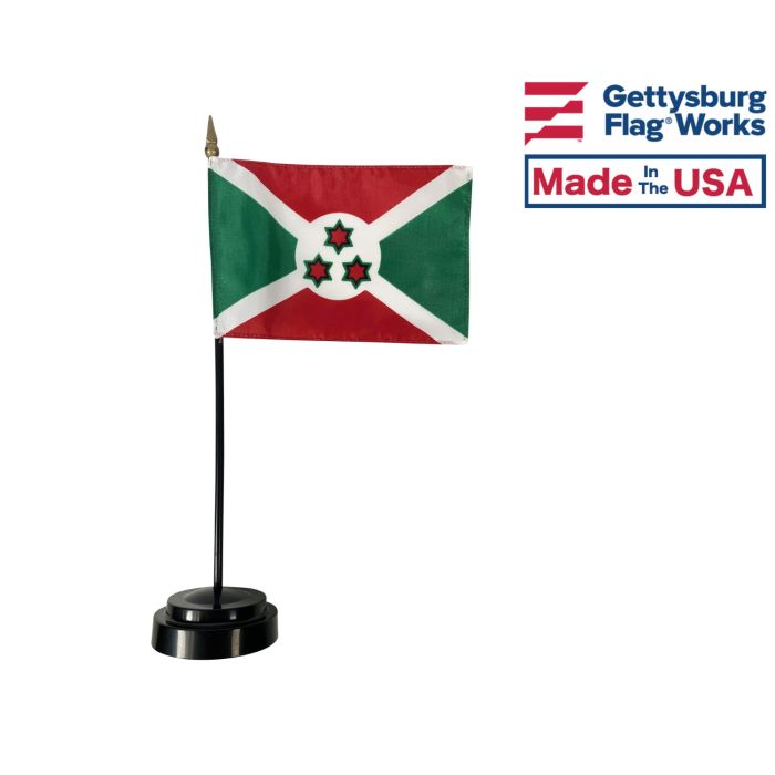 Burundi Stick Flag - 4x6"