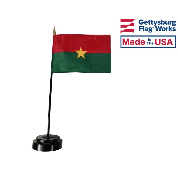 Burkina Stick Flag - 4x6"