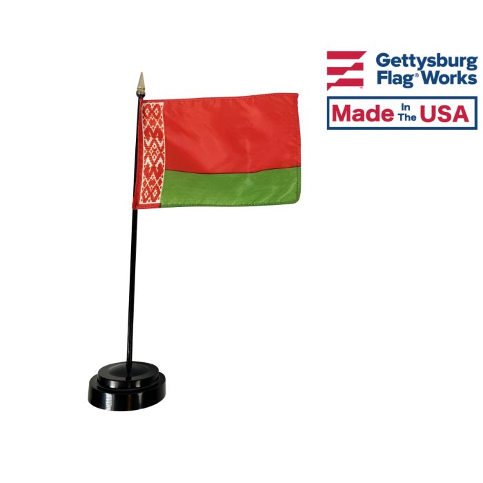 Belarus stick flag in flag holder