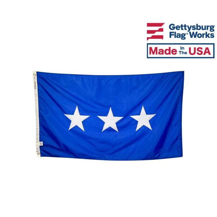 3 Star Air Force Officer Flag