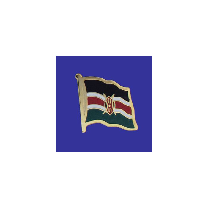 Kenya Lapel Pin (Single Waving Flag)