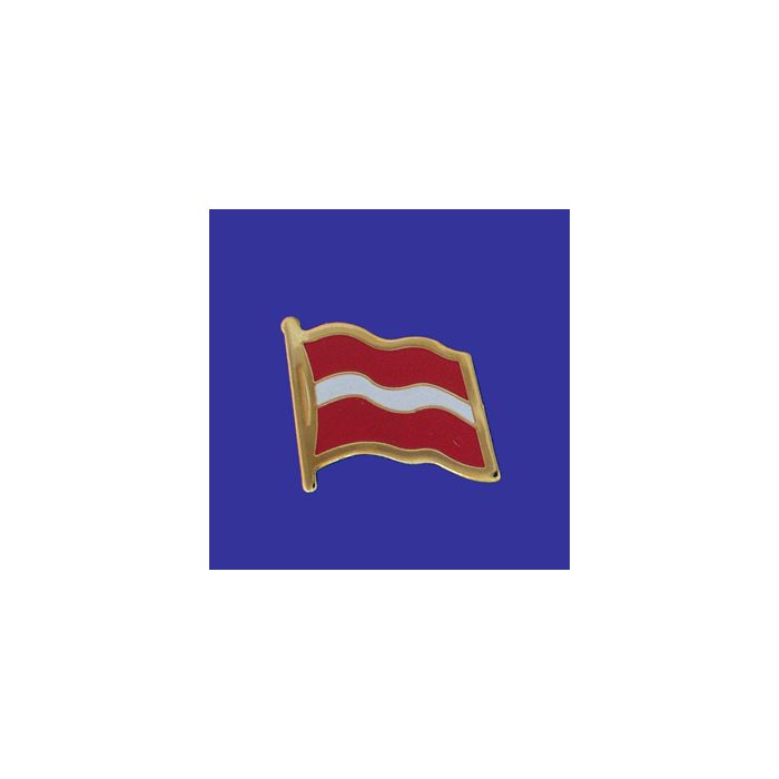 Latvia Lapel Pin (Single Waving Flag)