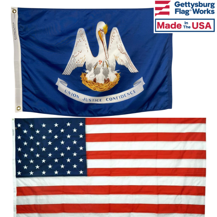 Louisiana & Battle-Tough® American Flag Combo Pack