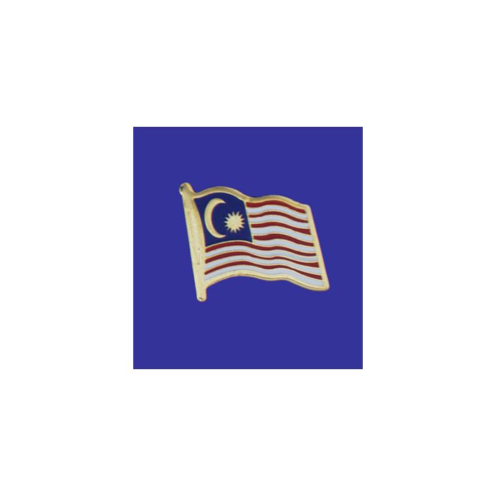 Malaysia Lapel Pin (Single Waving Flag)