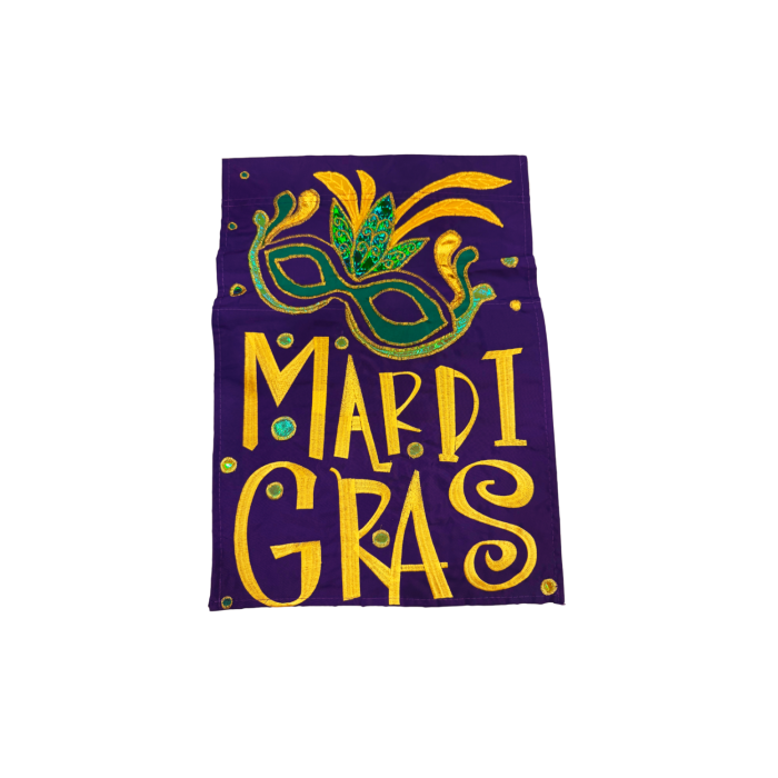 MARDI GRAS GARDEN FLAG