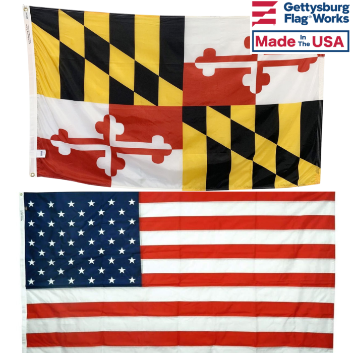 Maryland & Battle-Tough® American Flag Combo Pack