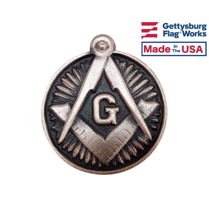 Masonic Bronze Grave Marker