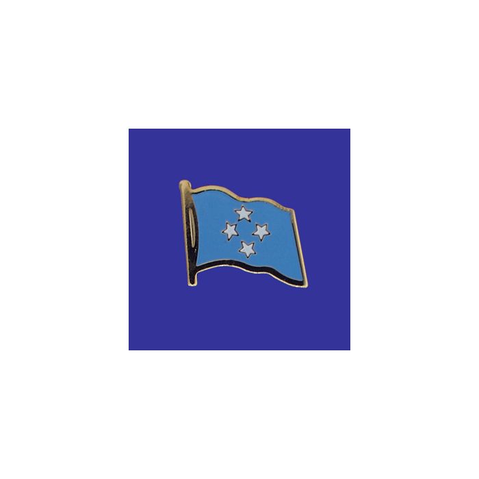 Micronesia Lapel Pin (Single Waving Flag)