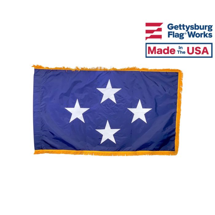Navy Admiral (4 Star) - Naval Officer Indoor Flag - Choose Options
