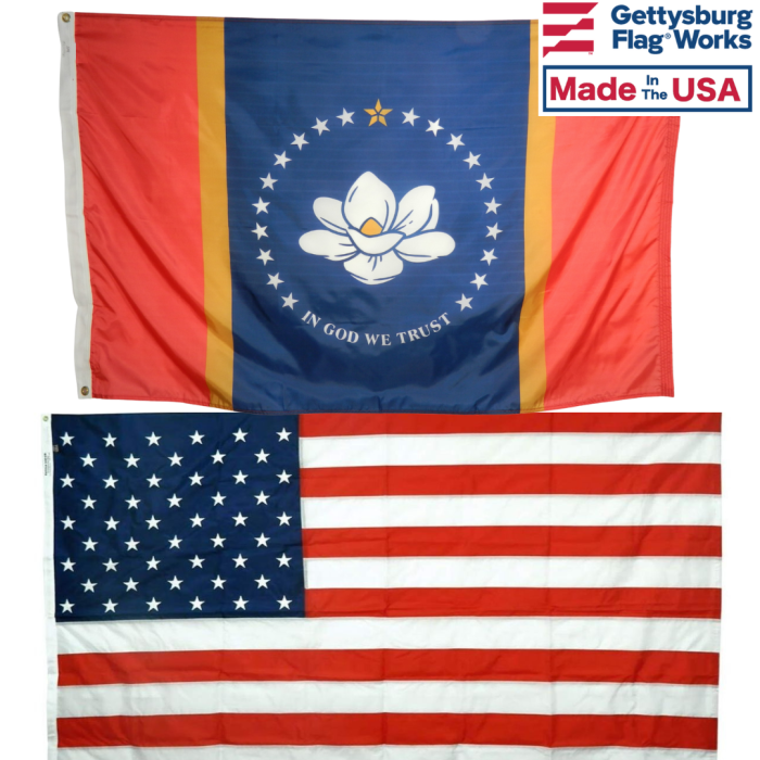 Mississippi & Battle-Tough® American Flag Combo Pack