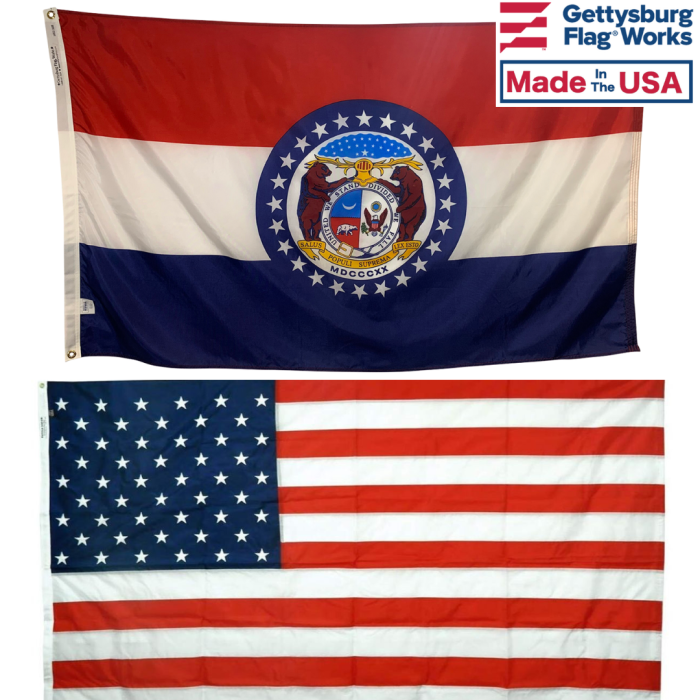 Missouri & Battle-Tough® American Flag Combo Pack