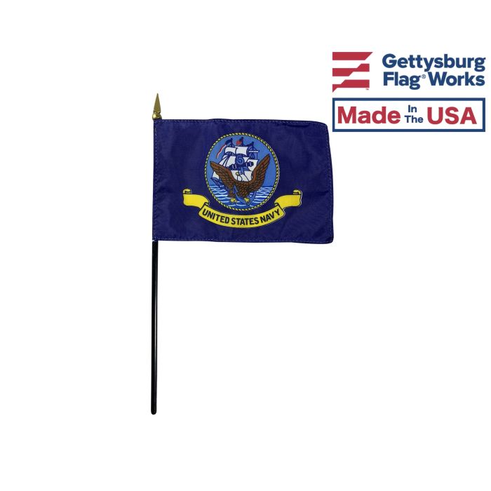 Navy Stick Flag