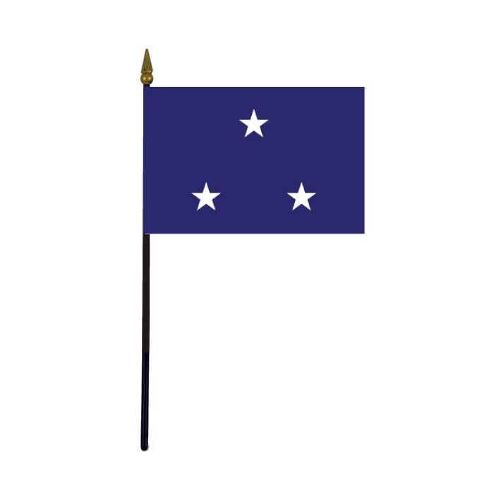 Navy Vice Admiral Stick Flag - 4x6"