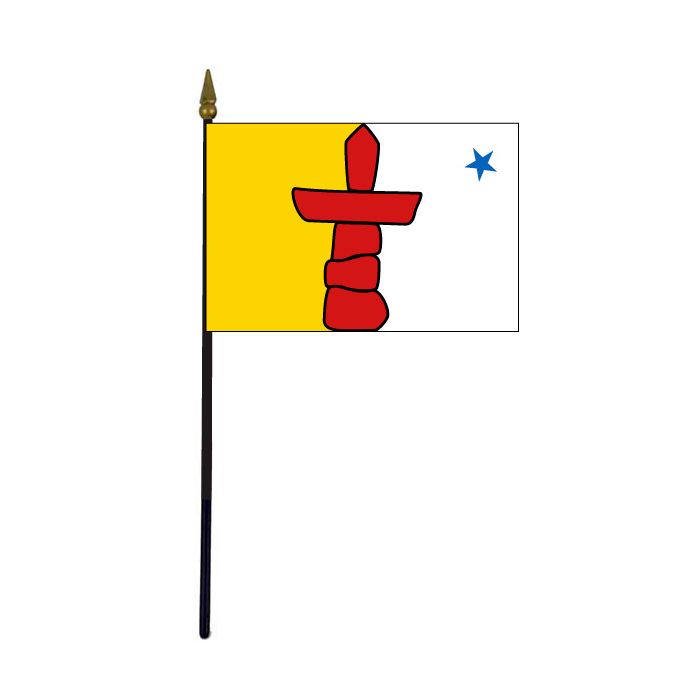 Nunavut Stick Flag - 4x6"