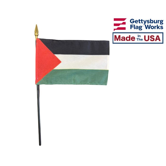 Palestine Stick Flag Made in the USA by Gettysburg Flag Works