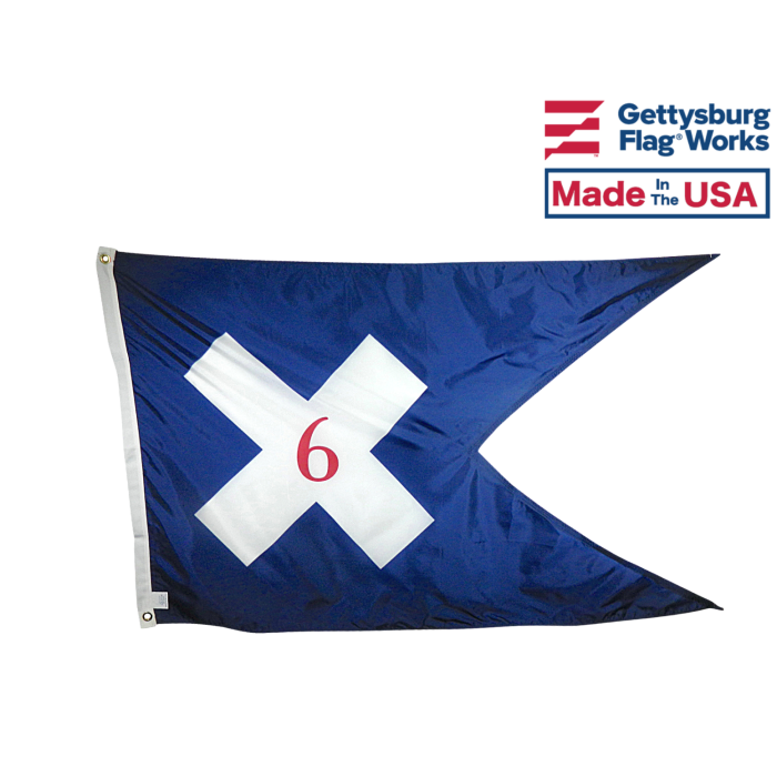 6th Corp HQ Guidon Flag (1864) - 3x5'