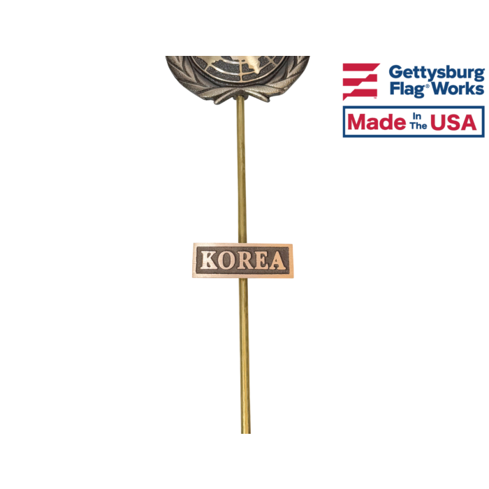 Korea Service Insignia Plaque For Grave Markers