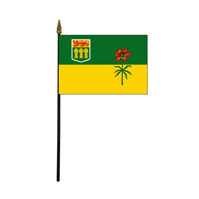 Saskatchewan Stick Flag - 4x6"