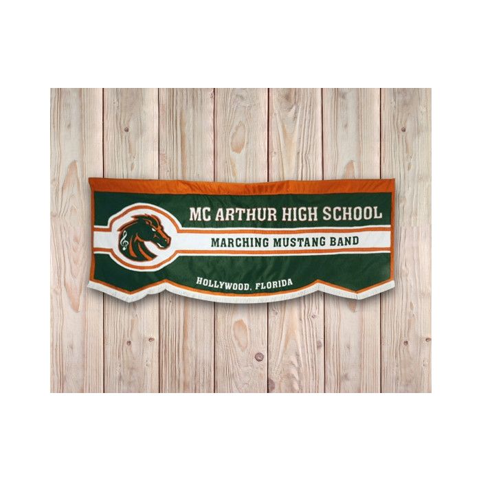 Custom Applique Marching Banner