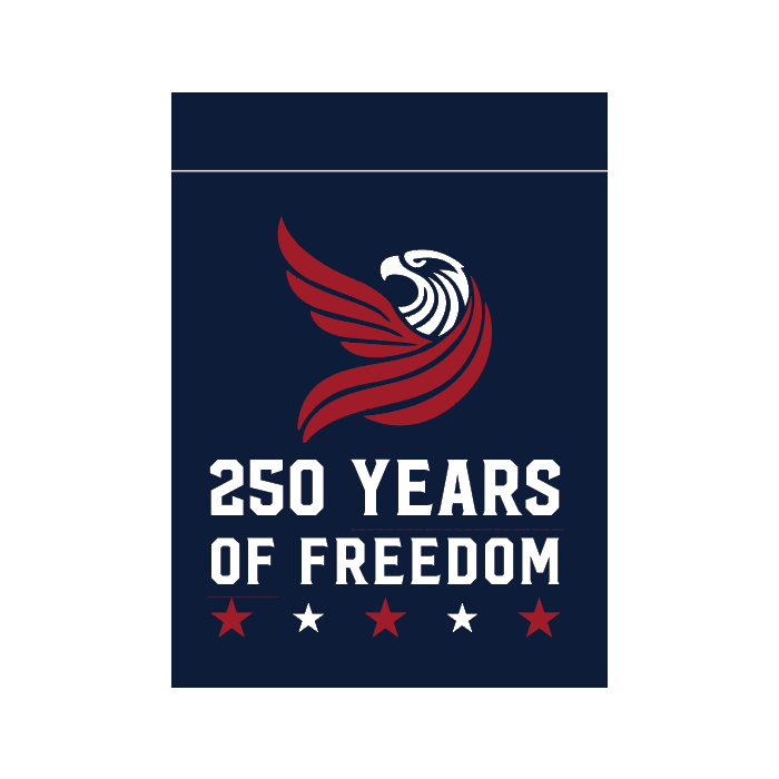 250 Years of Freedom Garden Flag by Gettysburg Flag Works