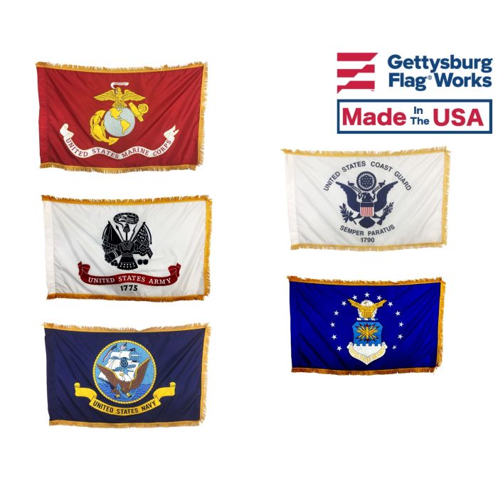 Indoor G-Spec Sewn Military Flag Set
