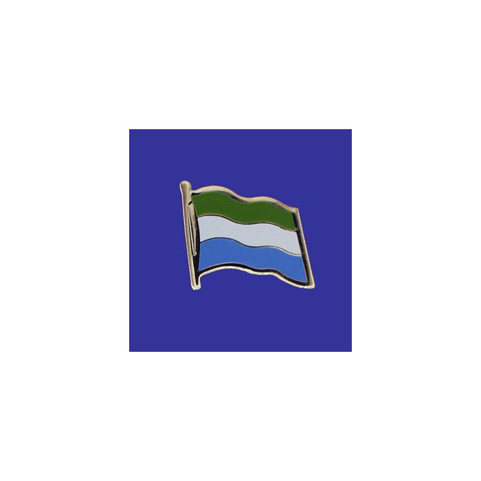 Sierra Leone Lapel Pin (Single Waving Flag)
