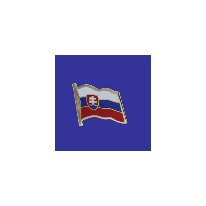 Slovakia Lapel Pin (Single Waving Flag)