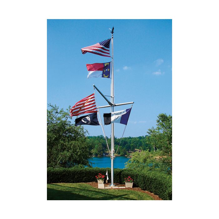 35' Nautical Single Mast Flagpole