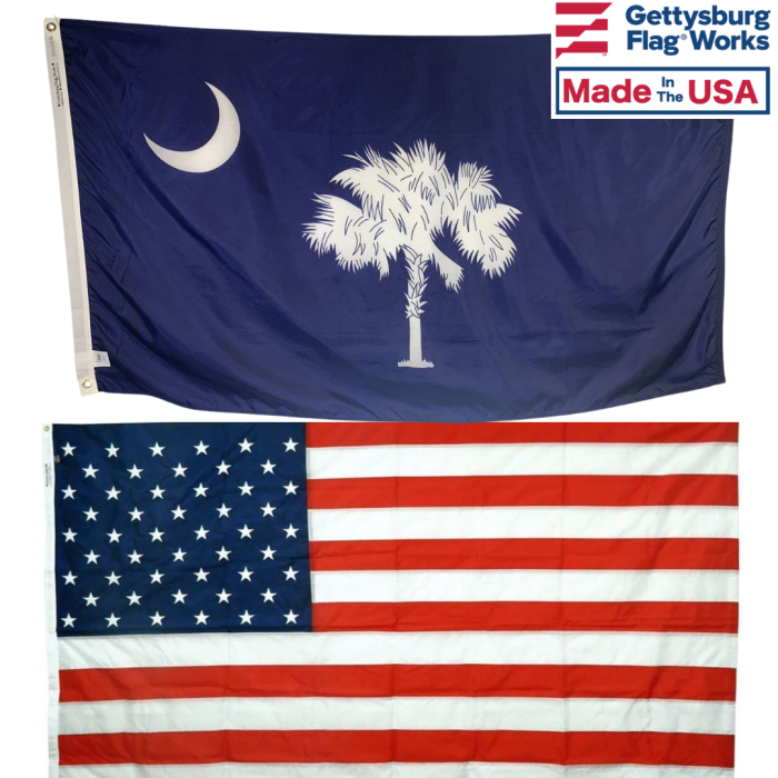 South Carolina & Battle-Tough® American Flag Combo Pack