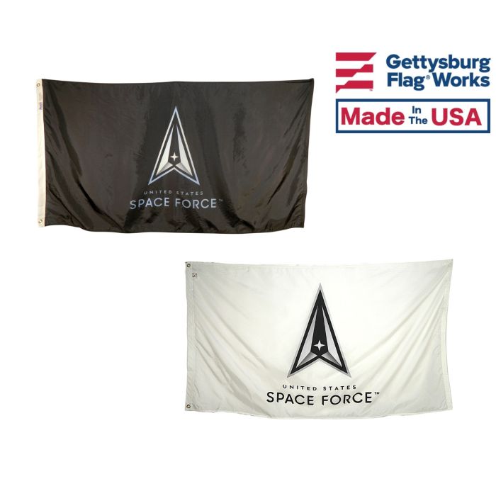 US Space Force - Choose from White or Black background design, Public Facing Design!