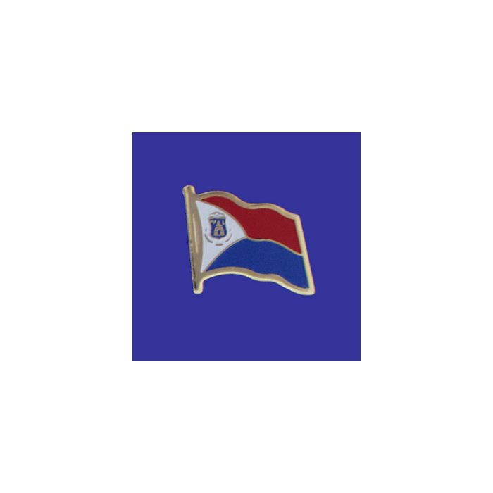 St Maarten Lapel Pin (Single Waving Flag)