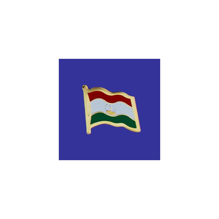 Tajikistan Lapel Pin (Single Waving Flag)