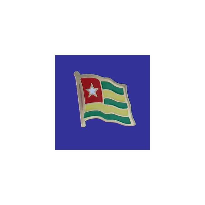 Togo Lapel Pin (Single Waving Flag)