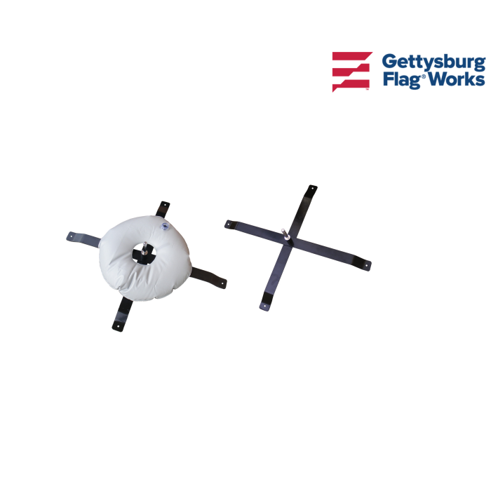 Teardrop Flagpole Surface Mount Stand