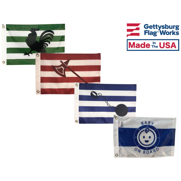 Happy Family Boat Flag Set