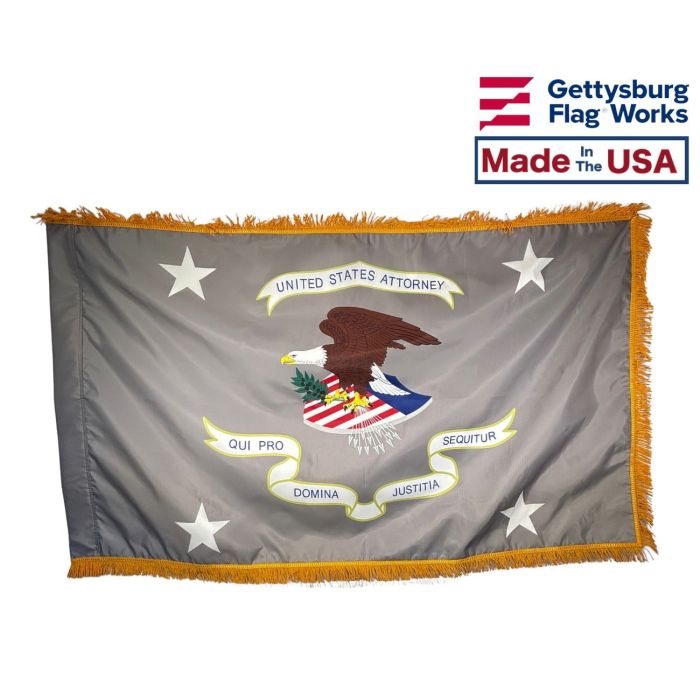 United States Attorney - Indoor & Parade Flag Made in the USA by Gettysburg Flag Works